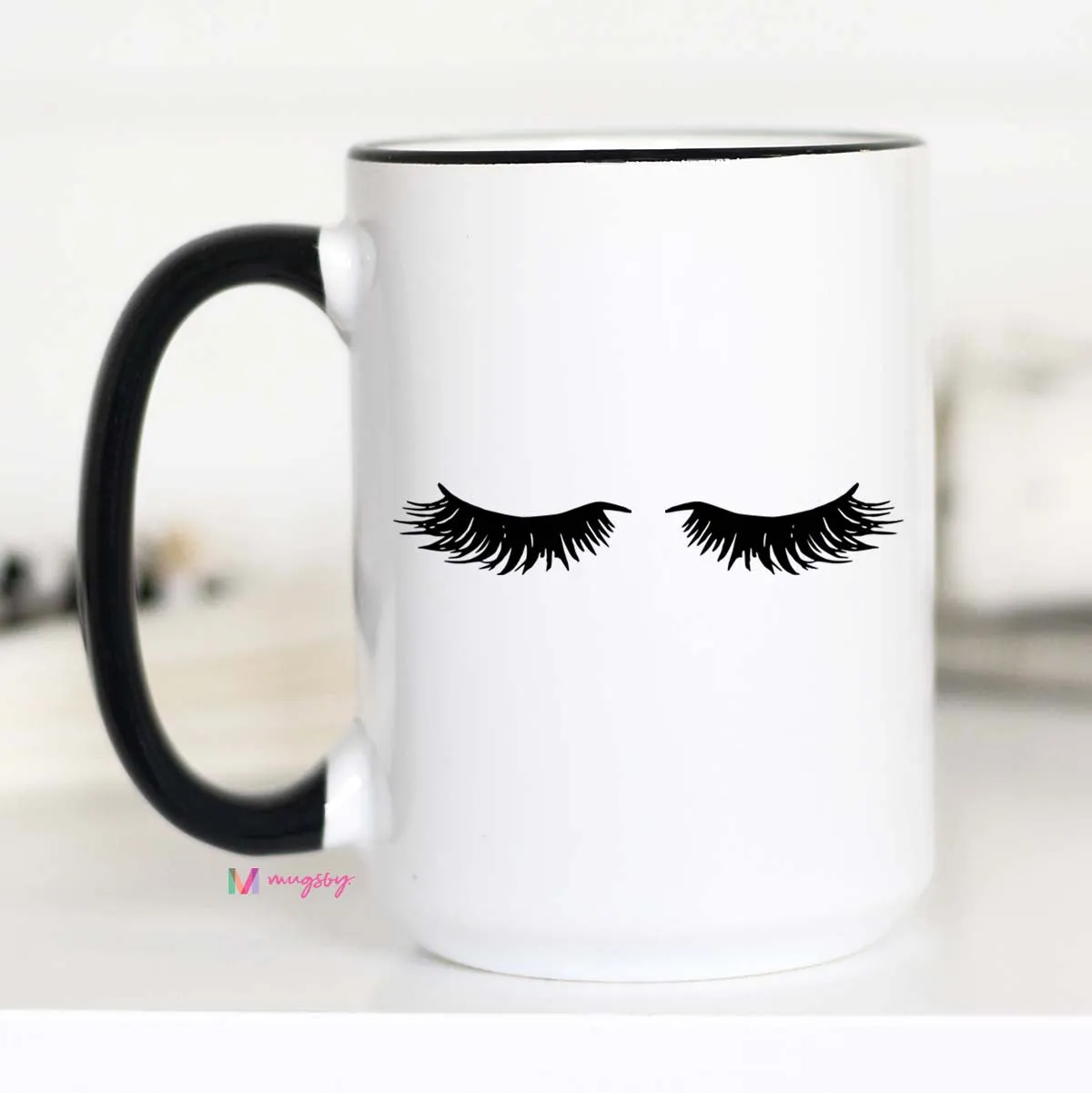 Eyelash Mug, Eyelash Coffee Mug, CM