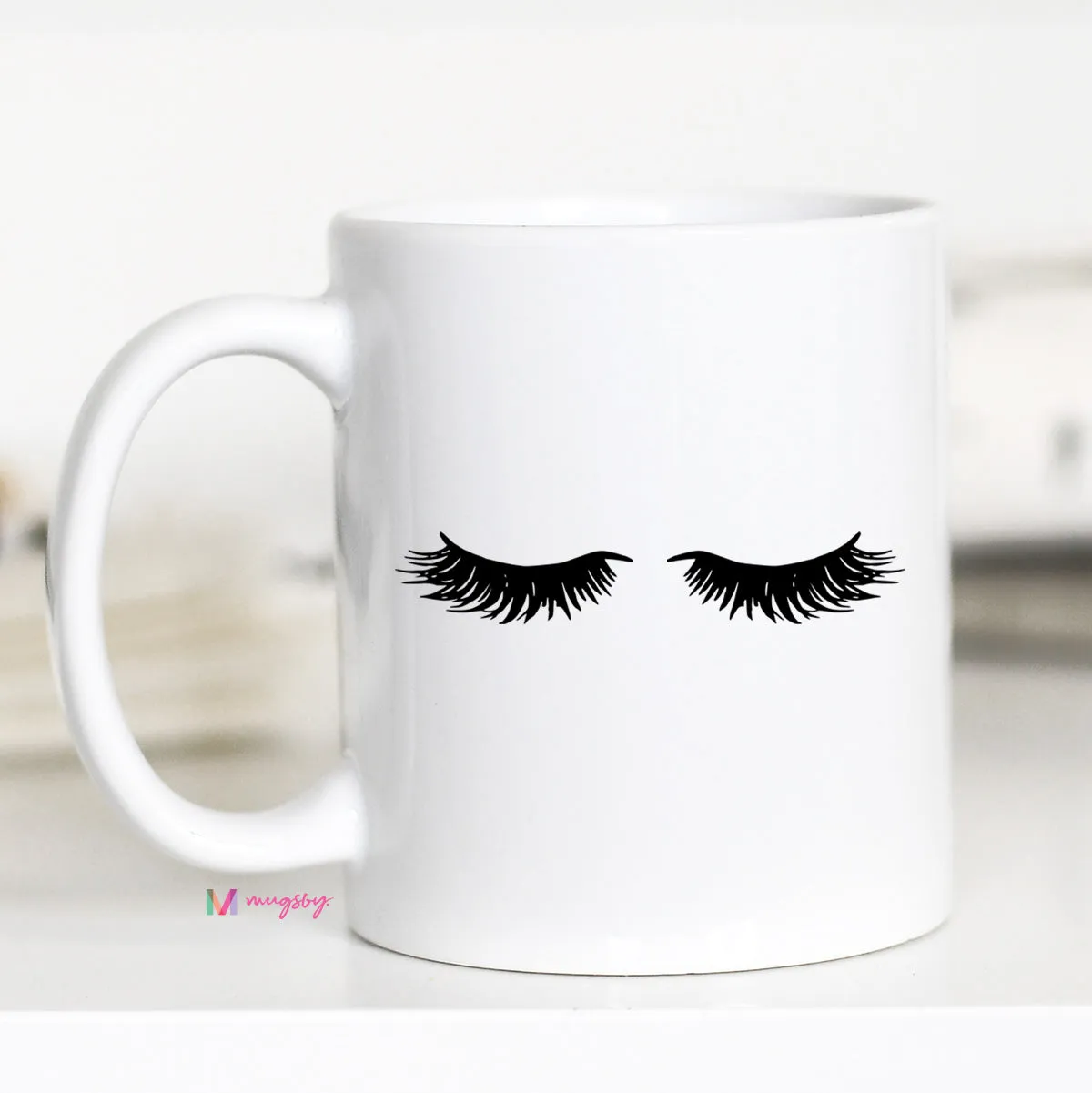 Eyelash Mug, Eyelash Coffee Mug, CM