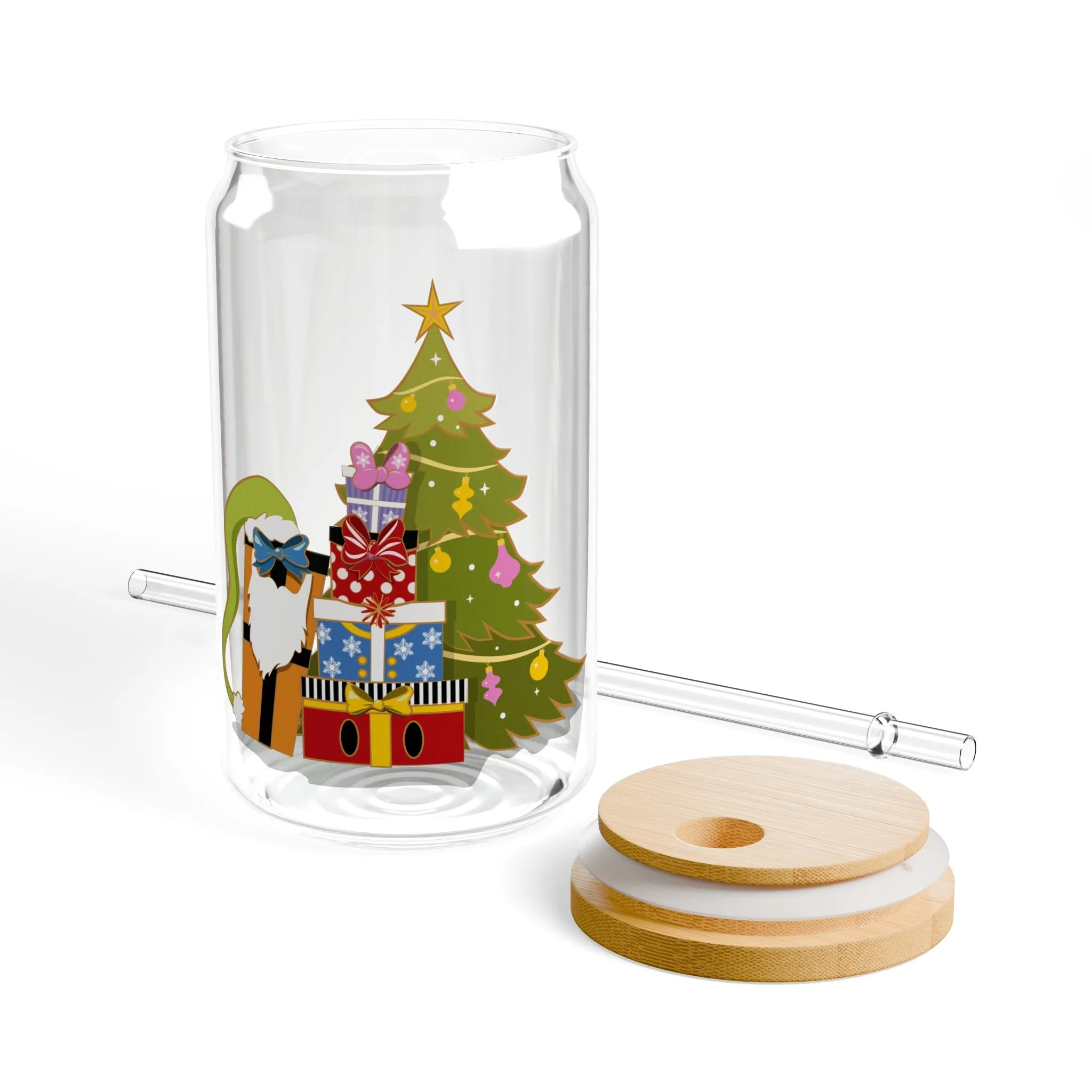 Fab 5 as Christmas Presents - Sipper Glass, 16oz