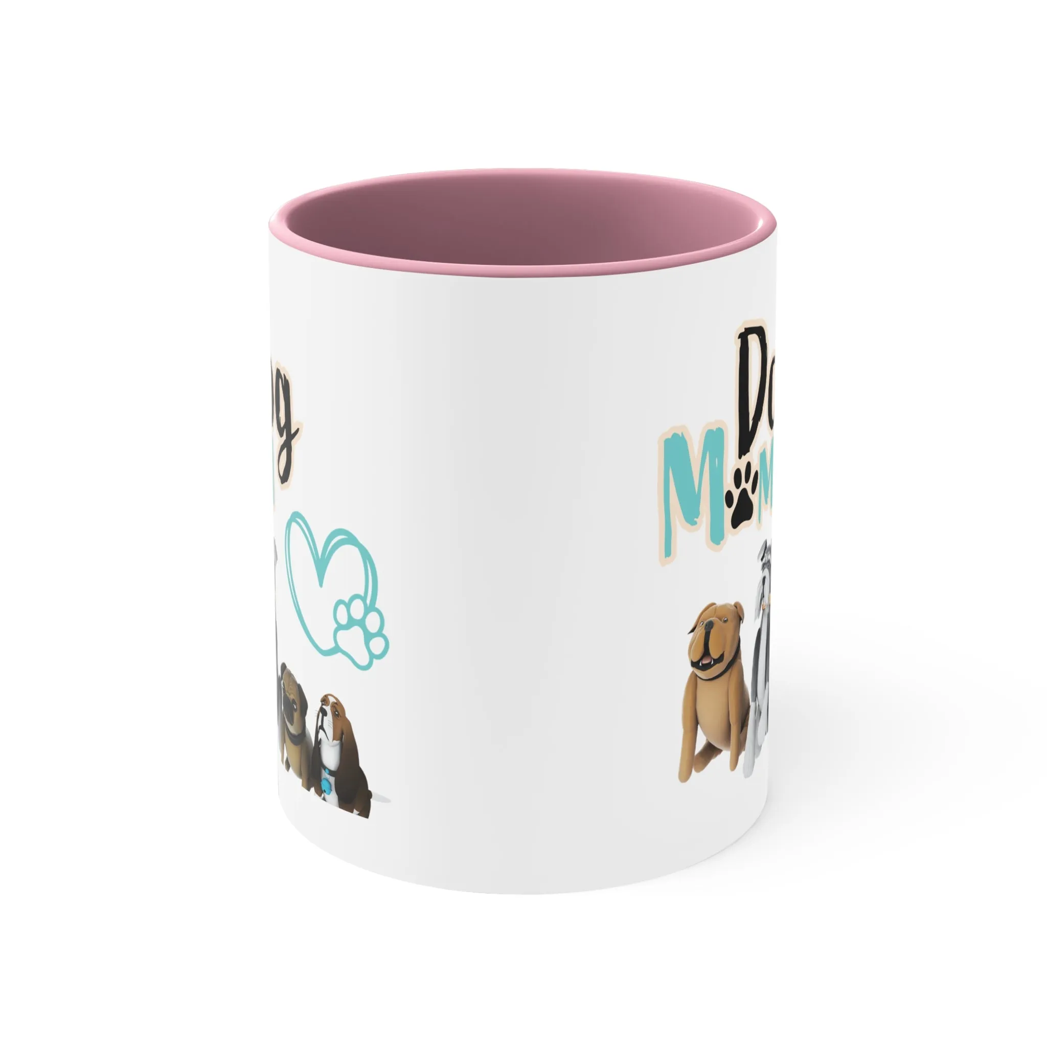 Fantastic Dog Mom with Cute Dogs on Multi-Color Coffee Mug for Dog Owners