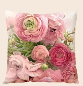 Flower Print Cushion Cover Without Filler