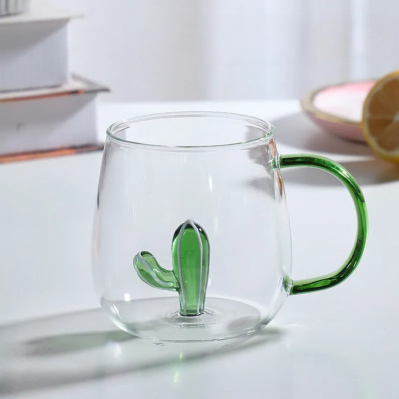 Gohobi Animal & Plant Colourful Glass Tea Mug