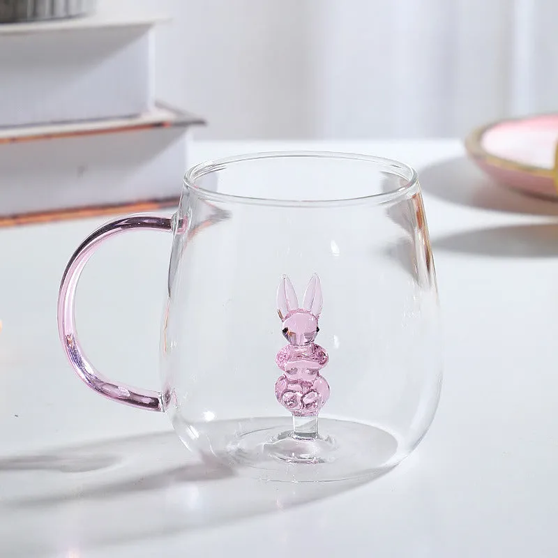 Gohobi Animal & Plant Colourful Glass Tea Mug