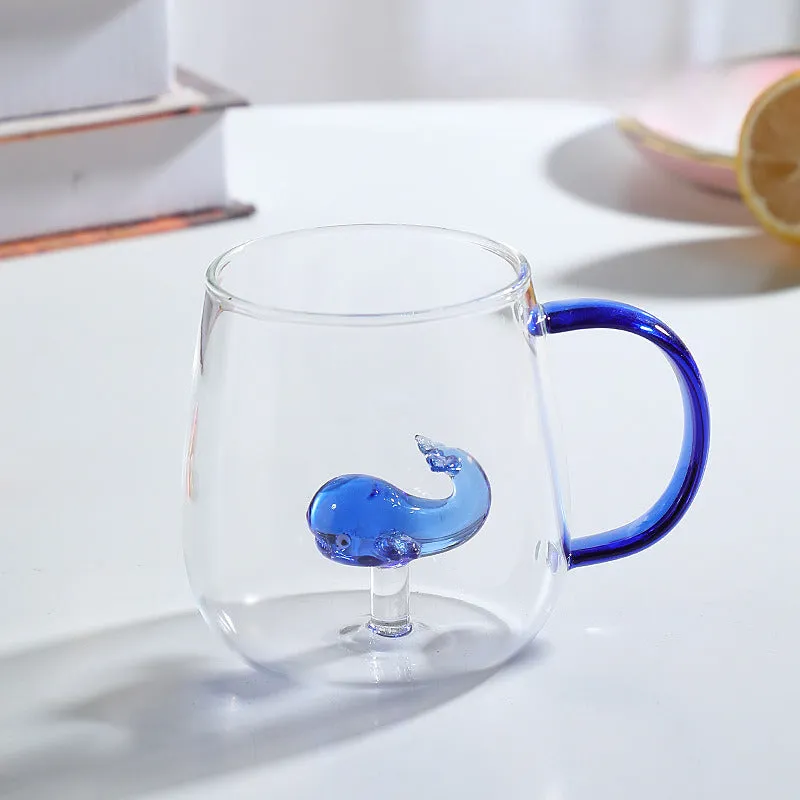 Gohobi Animal & Plant Colourful Glass Tea Mug