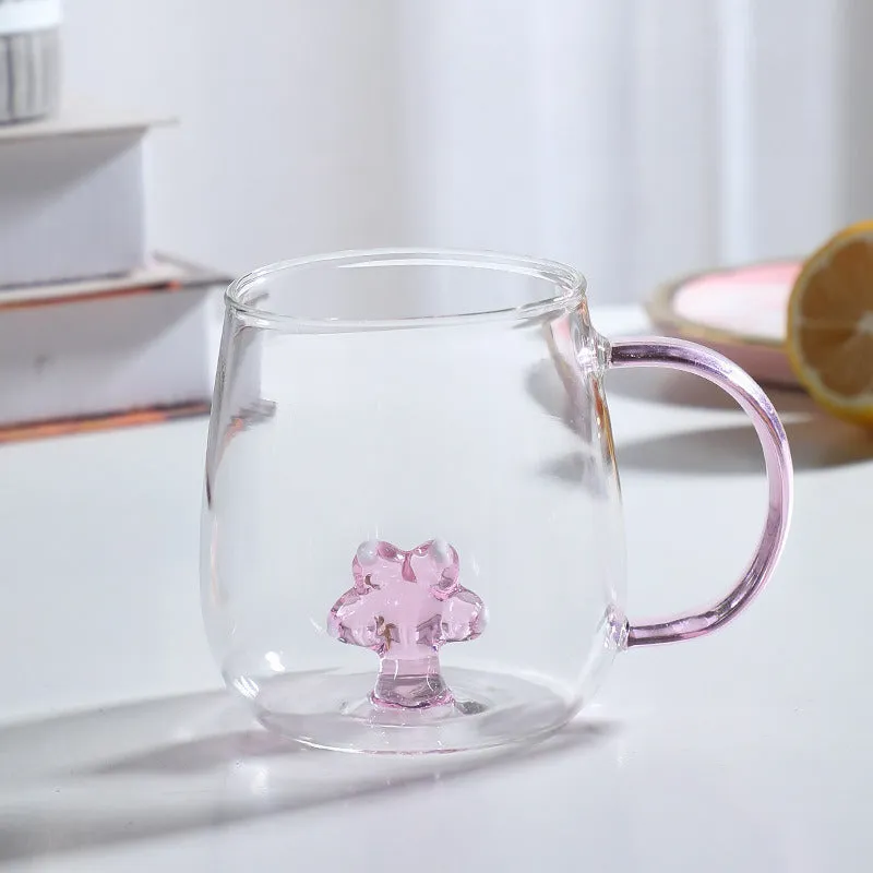 Gohobi Animal & Plant Colourful Glass Tea Mug