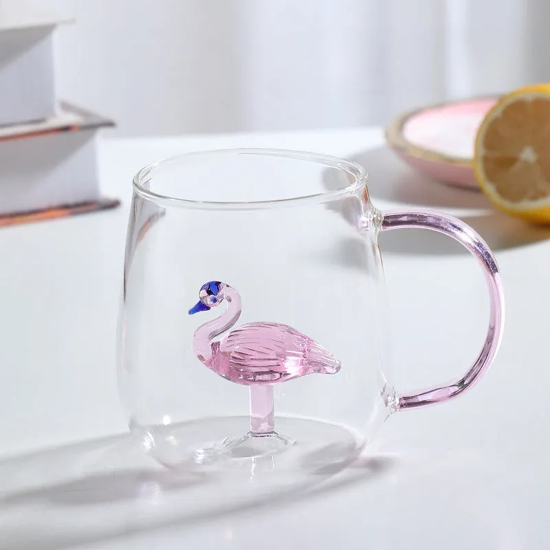 Gohobi Animal & Plant Colourful Glass Tea Mug