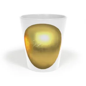 Gold Material Latte Mug, 12oz