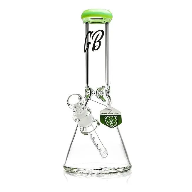 Green Bear Beaker Bong 12"