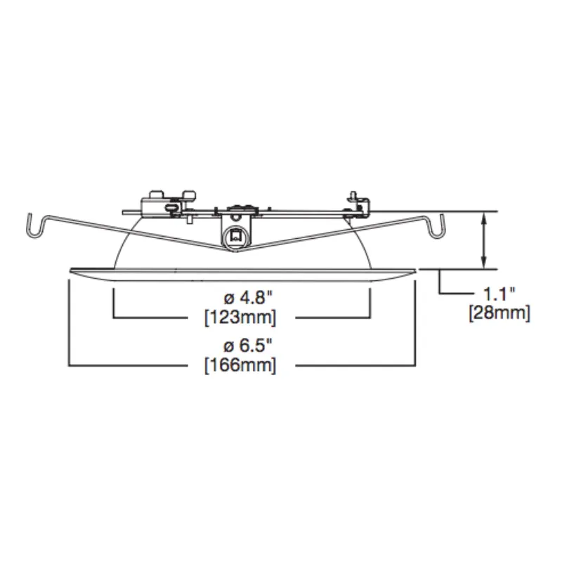 Halo 596 5" LED Shallow Baffle Trim