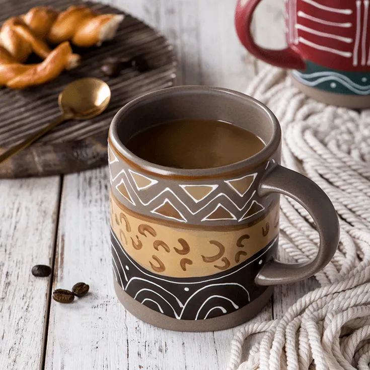 Handmade Retro Coffee Cup – Luxury Vintage-Style Coffee Mug