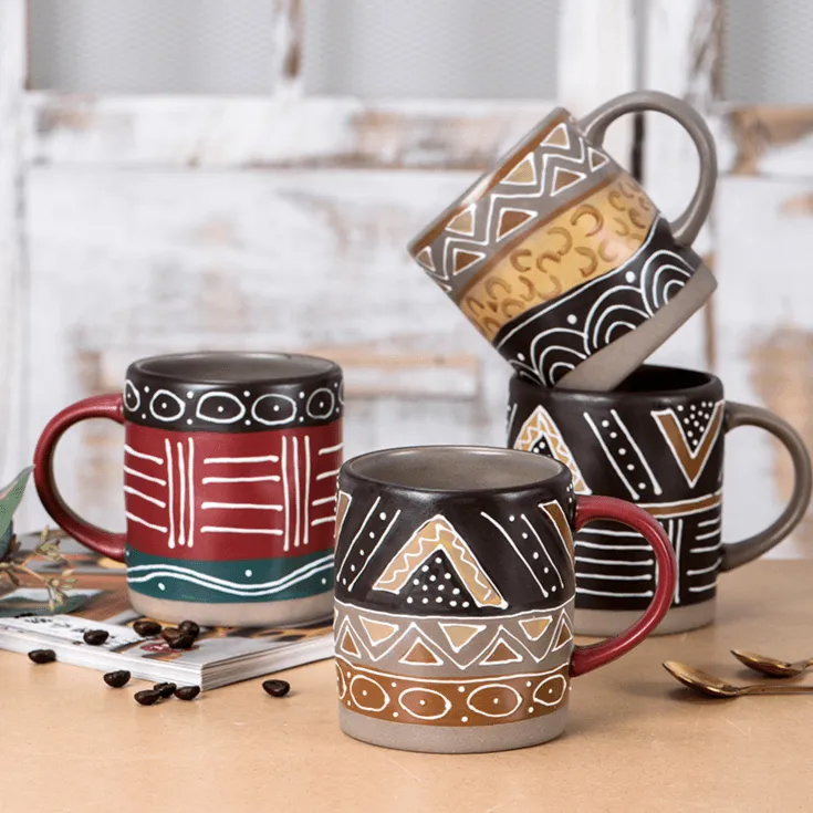 Handmade Retro Coffee Cup – Luxury Vintage-Style Coffee Mug