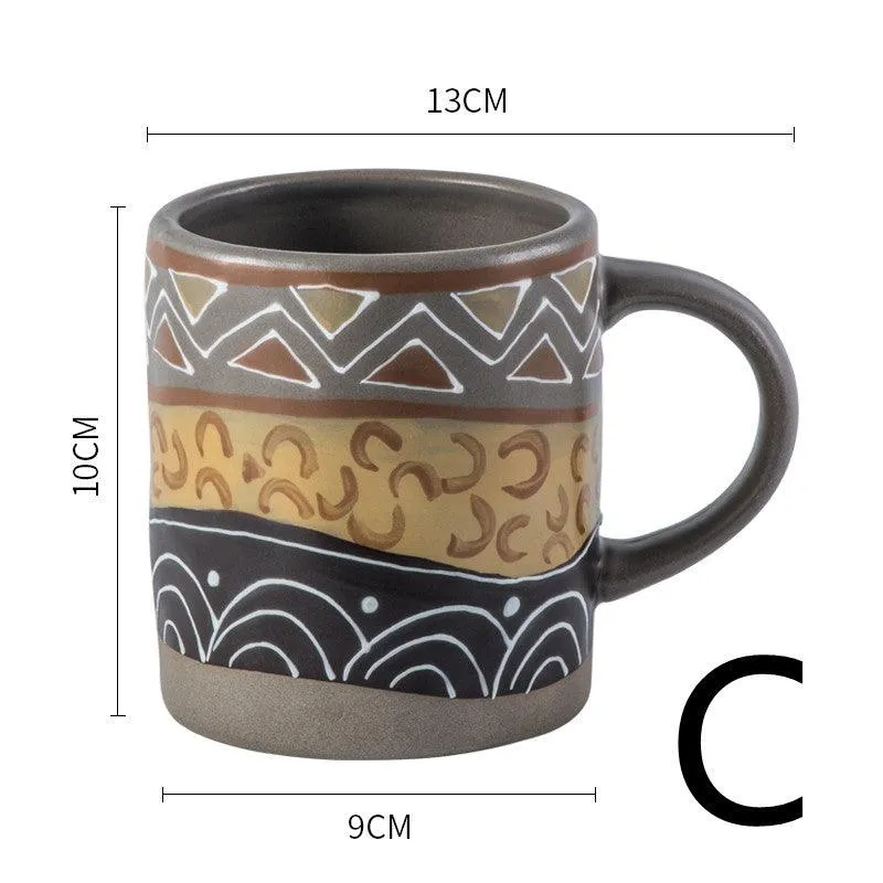 Handmade Retro Coffee Cup – Luxury Vintage-Style Coffee Mug