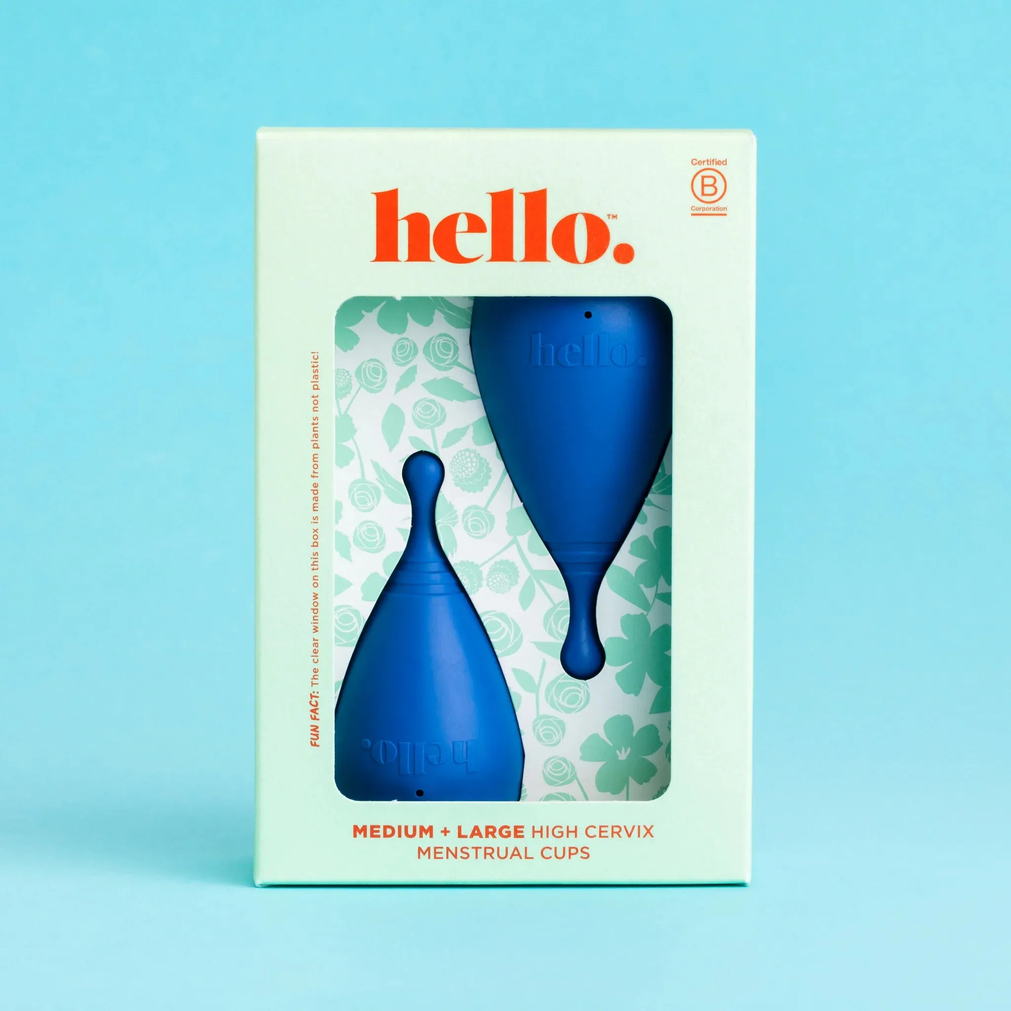 HELLO Menstrual Cup Double Box - High Cervix