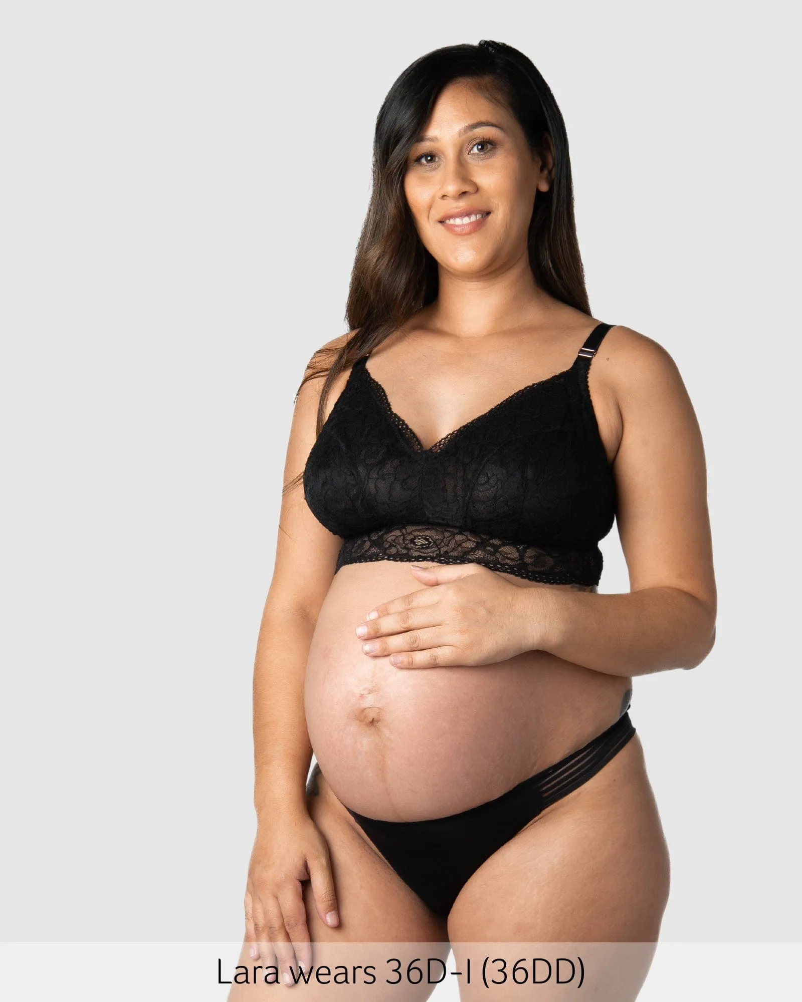 Heroine Multifit Maternity Bralette - Black