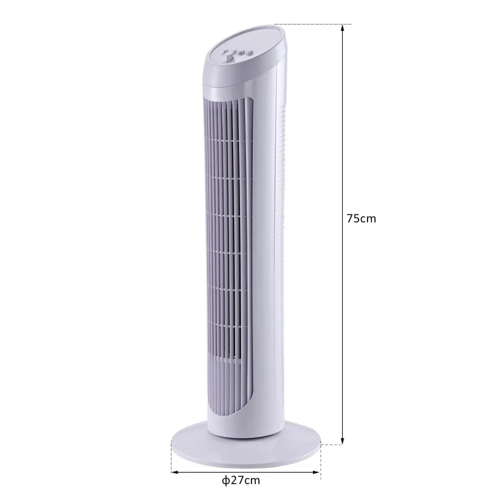 HOMCOM Tower fan- White