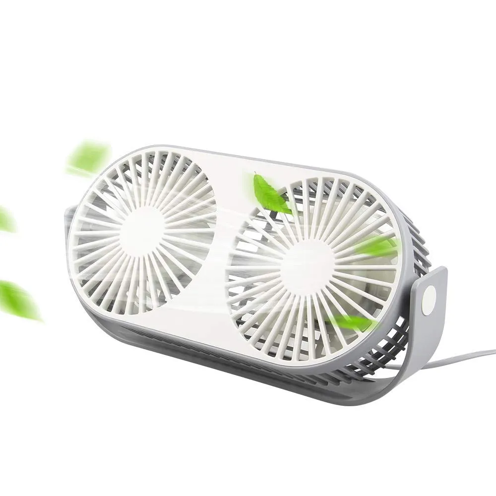 Hoteon F-Best 4.6 Inch Mini USB Desk Fan(White & Grey)