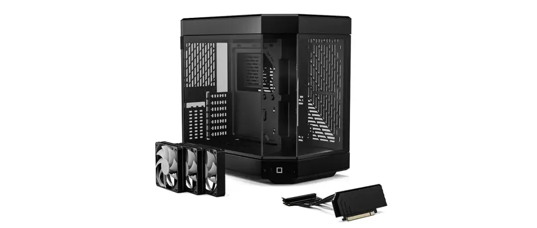 HYTE Y60 CA-HY60BB 黑色 Tempered Glass Mid-Tower ATX Case w/RiserCable 4.0