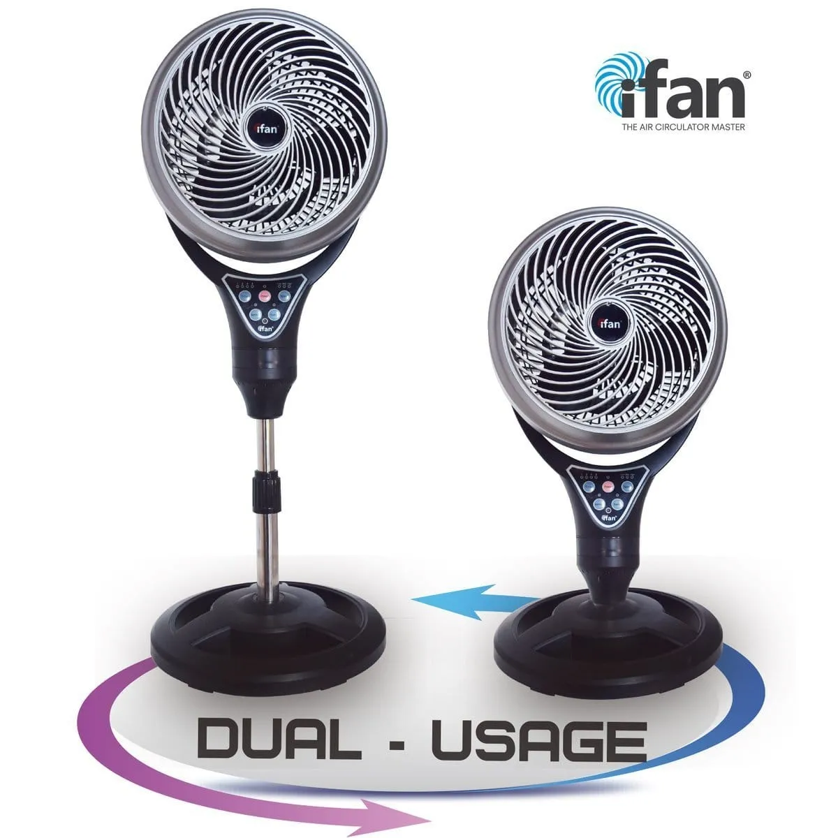 IFAN IF9669 AIR CIRCULATOR STAND W/ REMOTE