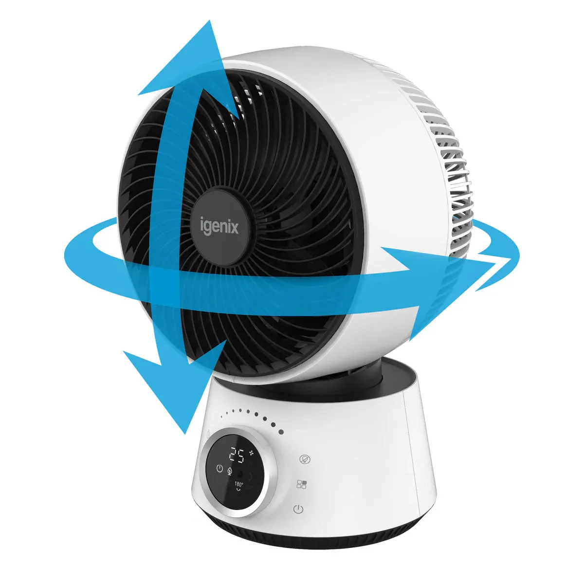 Igenix 9" Digital Air Circulator Turbo Fan