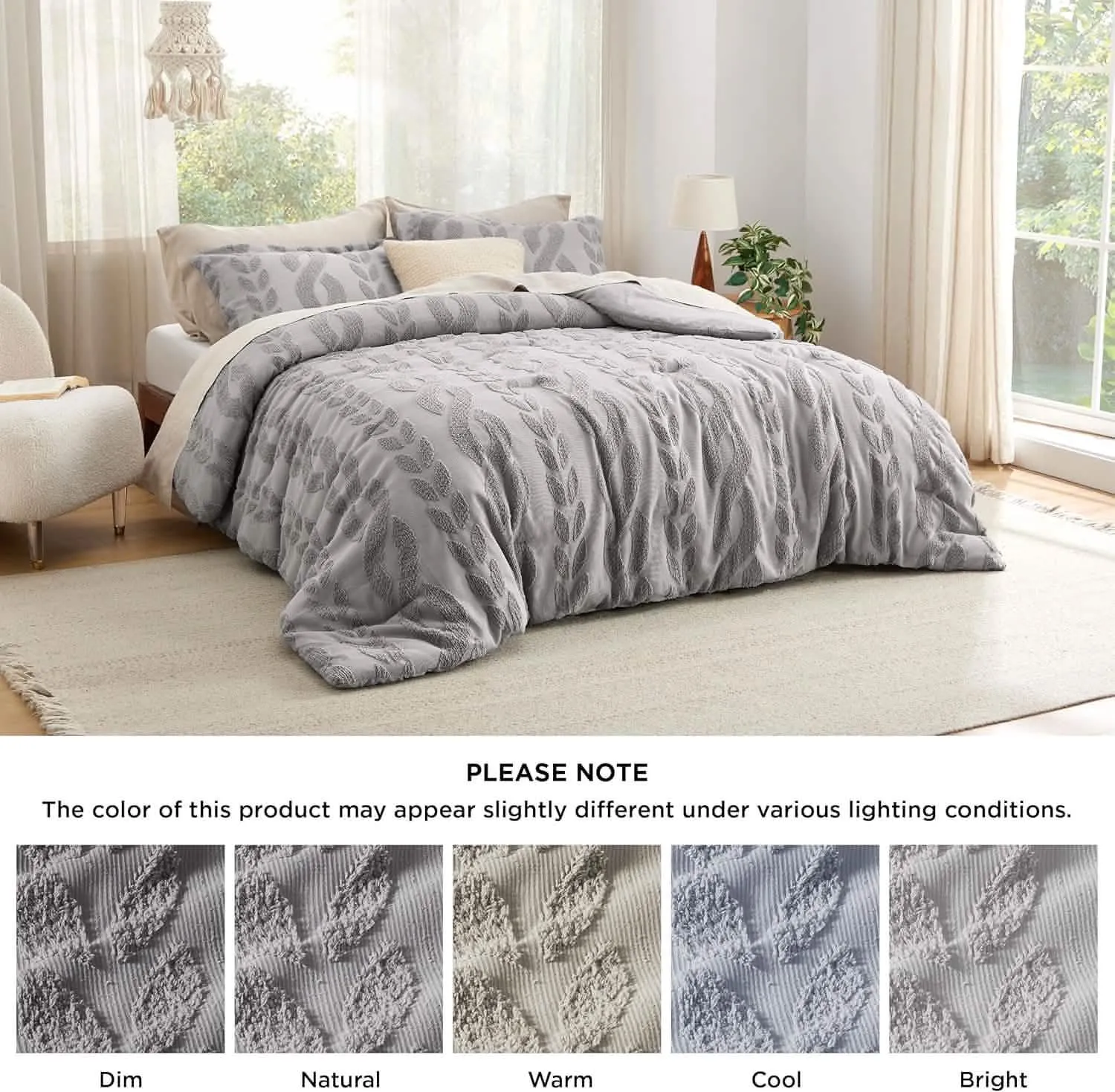 Jacquard Comforter Set Cable Stripe