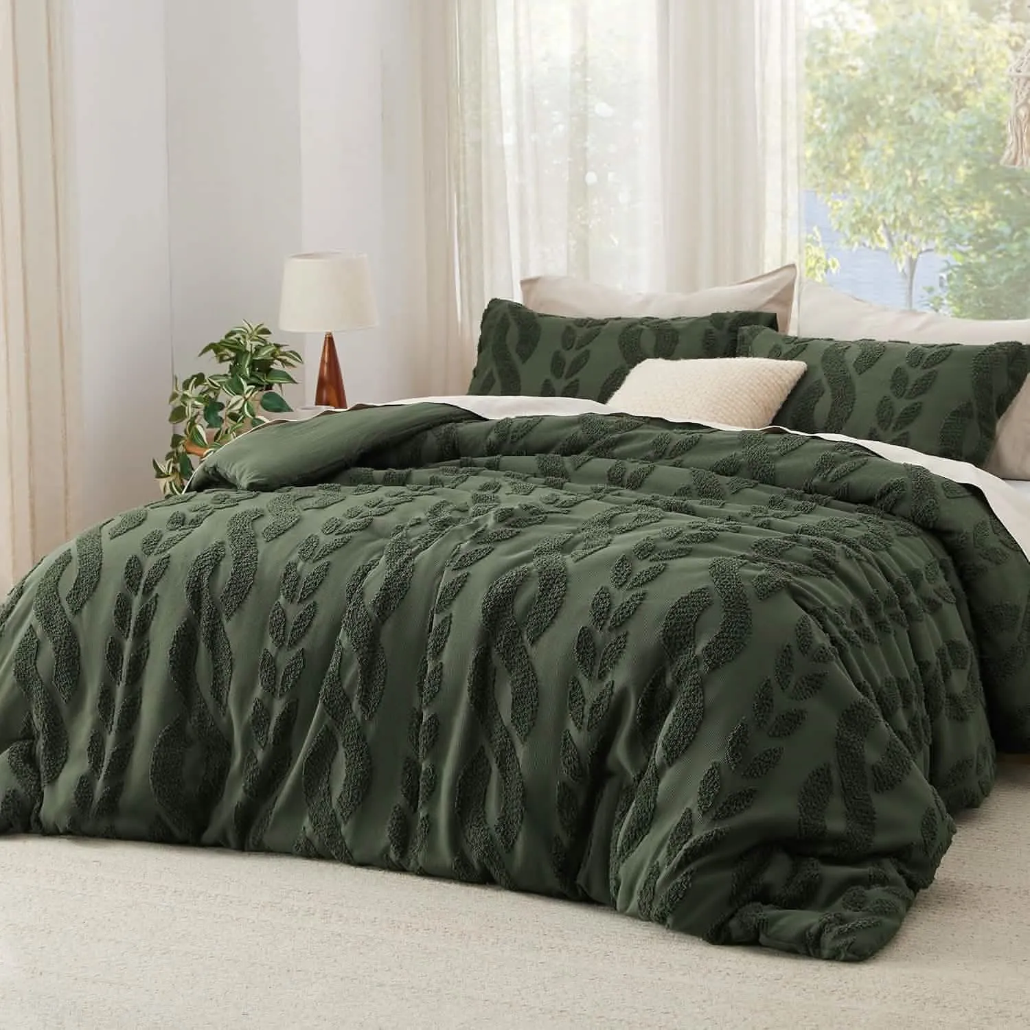 Jacquard Comforter Set Cable Stripe