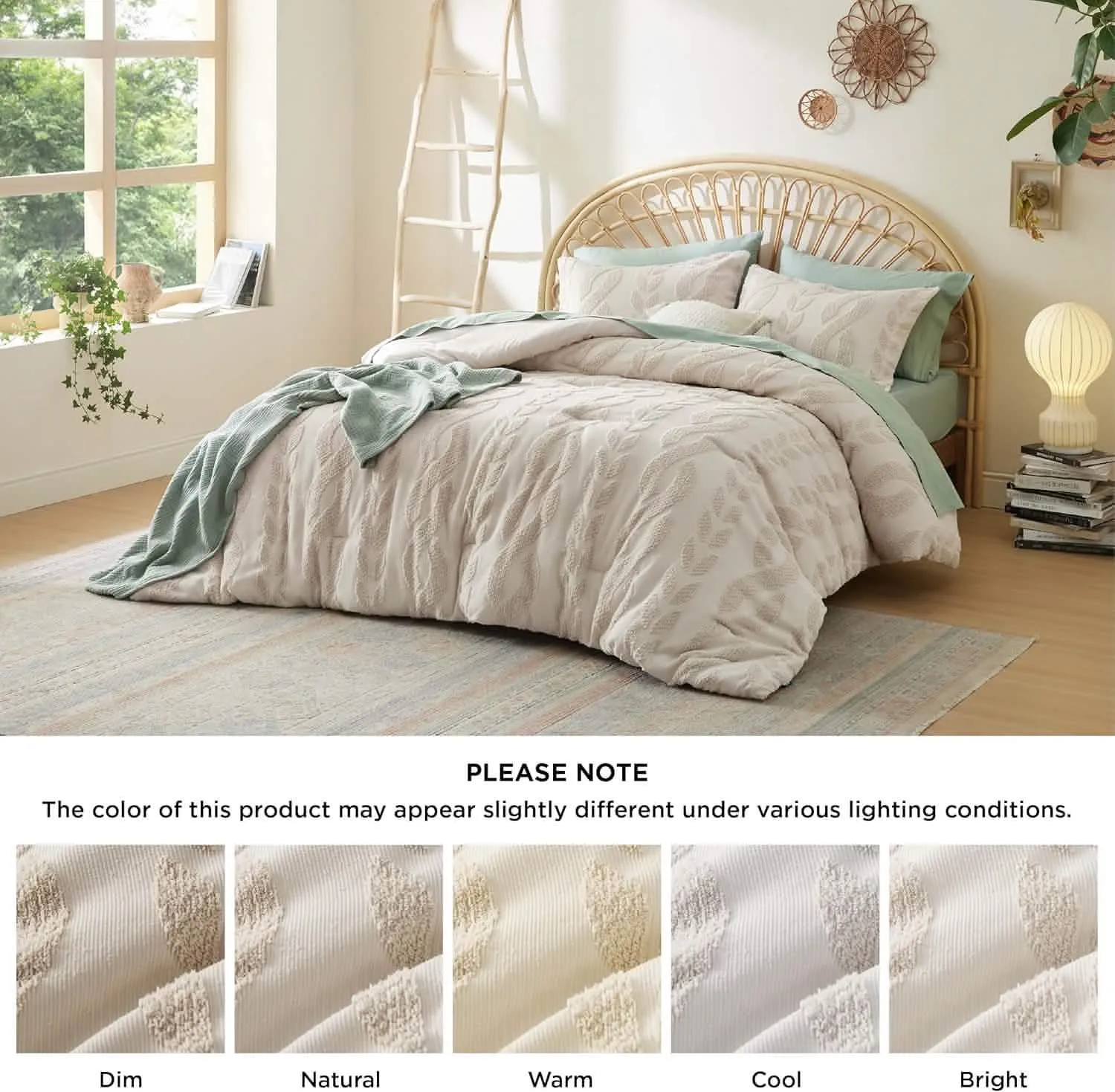 Jacquard Comforter Set Cable Stripe