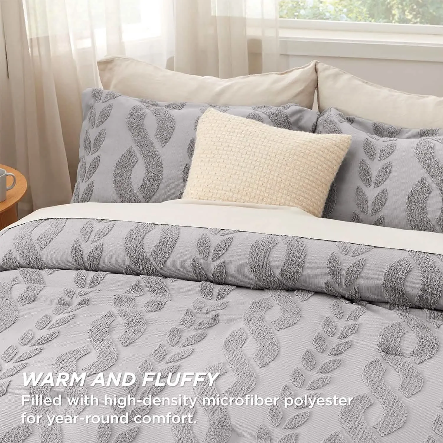 Jacquard Comforter Set Cable Stripe