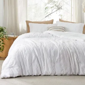 Jacquard Comforter Set Cable Stripe