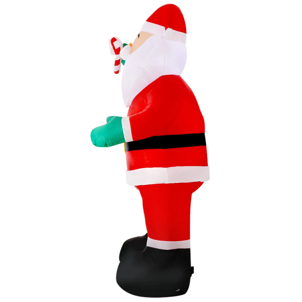 Jingle Jollys 3M Christmas Inflatable Santa Xmas Outdoor Decorations LED Lights