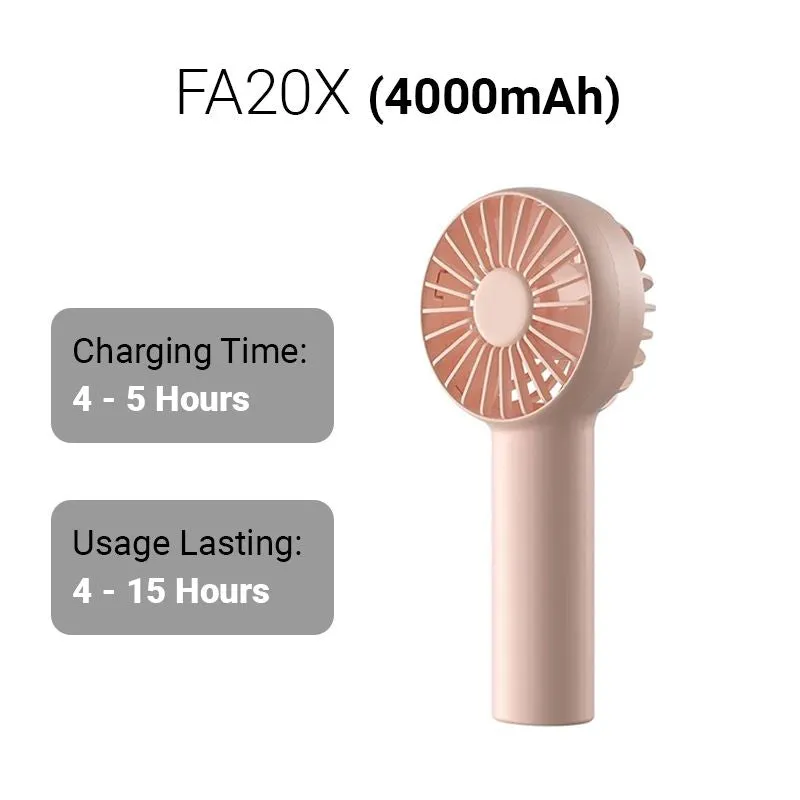 JISULIFE FA20X Mini Handheld Fast Charging Pocket Fan