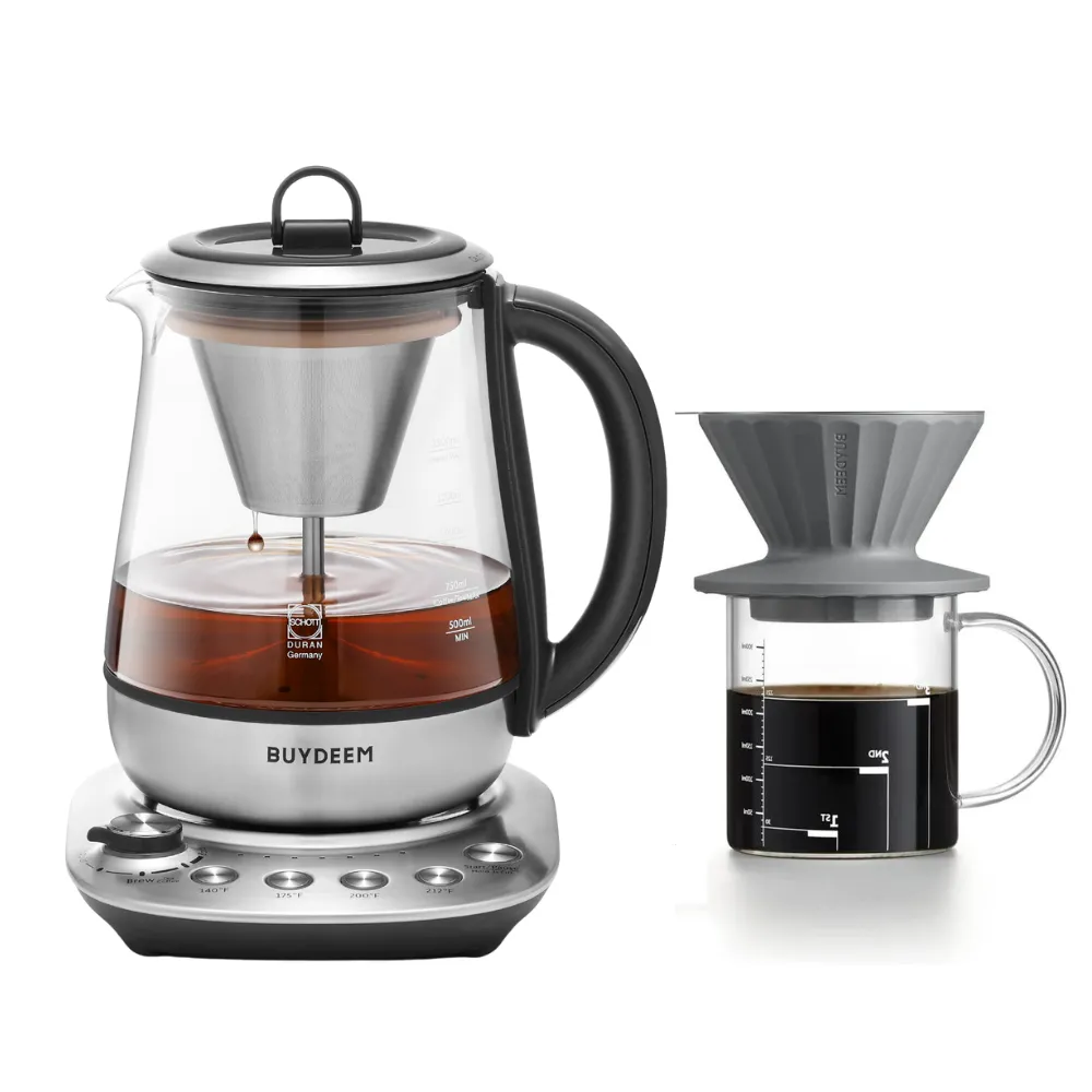 K176 Multi-function Electric Steam Brewer & Coffee Dripper Set - Bundle Offer