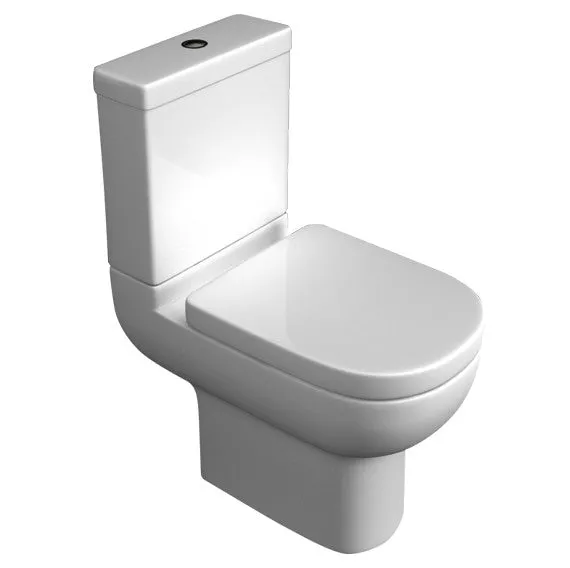 Kartell Studio Close Coupled Toilet with Soft Close Seat