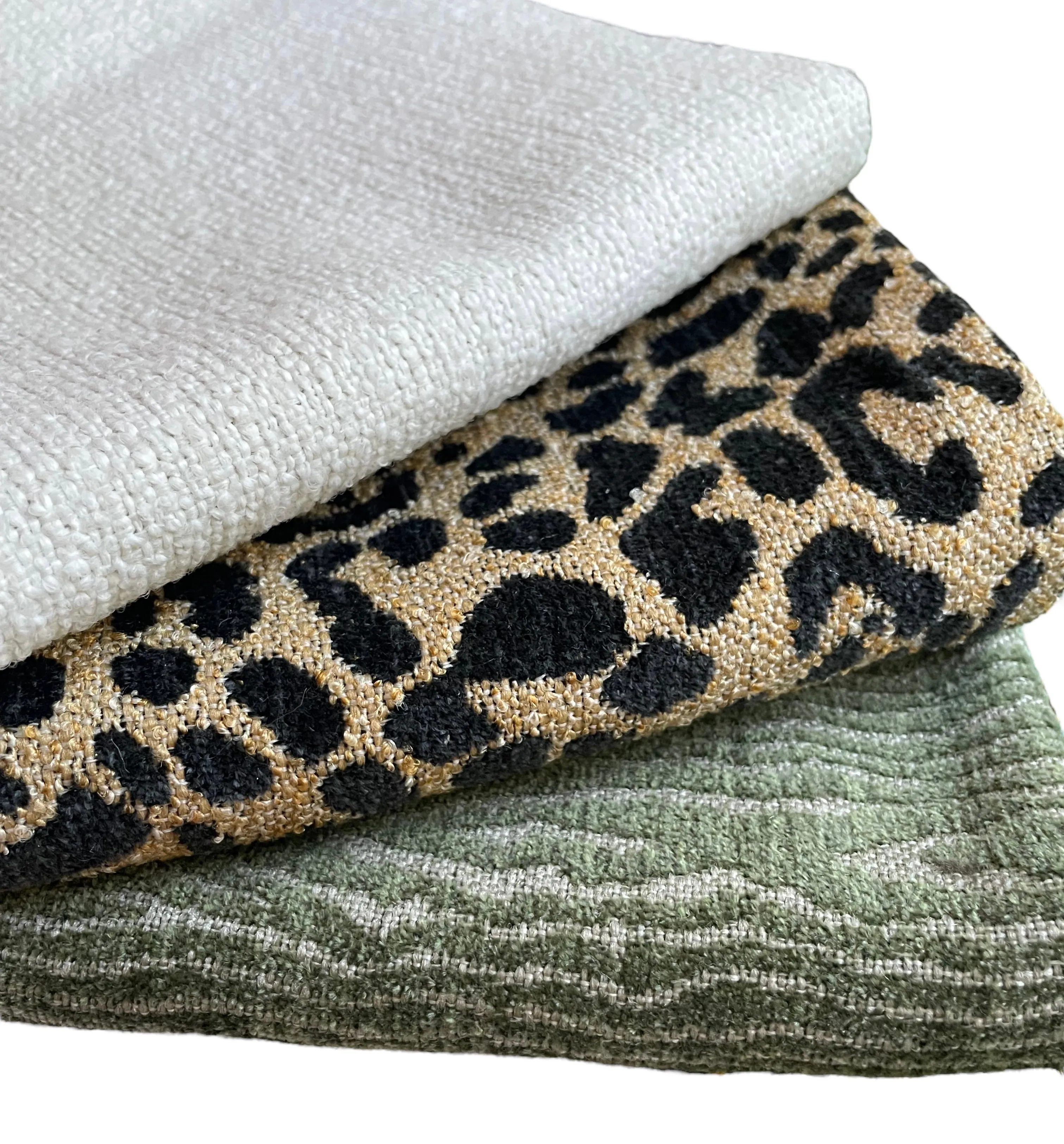 Kendra: Dark Sage Green Performance Chenille Pillow Cover / Animal Spots pillow / Sage Solid Pillow / Green Throw Pillow Cover