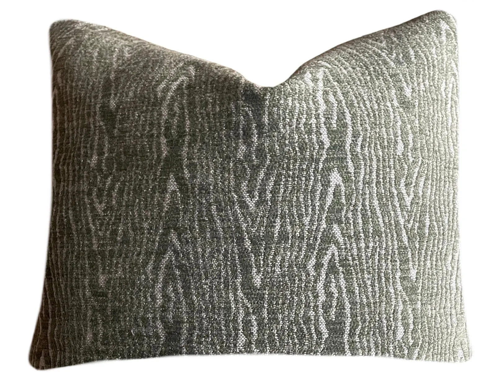 Kendra: Dark Sage Green Performance Chenille Pillow Cover / Animal Spots pillow / Sage Solid Pillow / Green Throw Pillow Cover