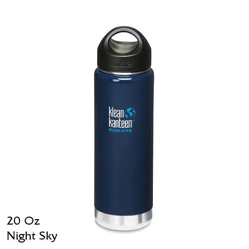 Klean Kanteen Insulated Stainless-Steel Wide-Mouth Bottle with Loop-Top Cap - 20 fl. oz.