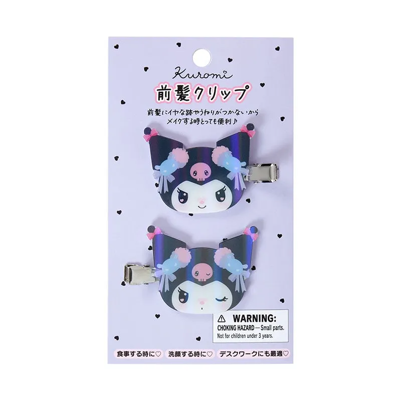 Kuromi Hair Clip Set (Slumber Room Series)