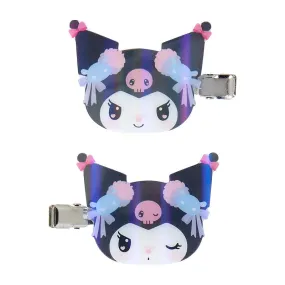 Kuromi Hair Clip Set (Slumber Room Series)