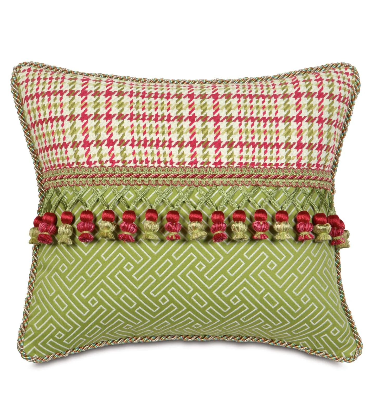 Lavergne Tassel Lumbar Pillow Cover 15x18