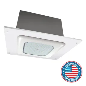 LED Gas Station Canopy Light, 19070 Lumens, 125 Watts, 5000K, 120-277V, Recessed Superkit