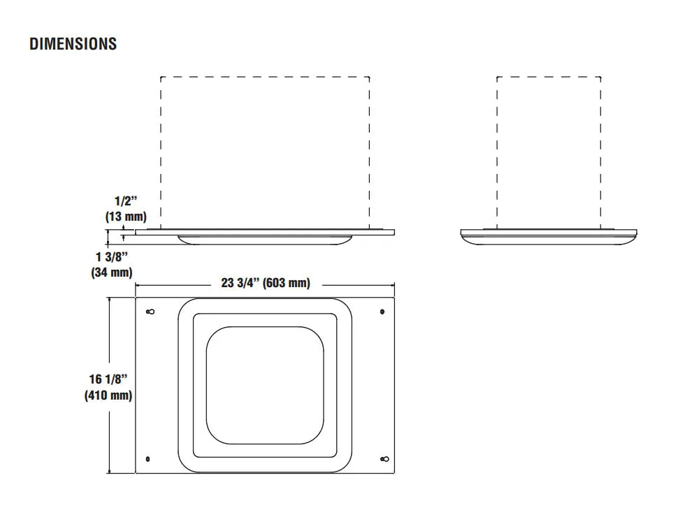 LED Gas Station Canopy Light, 19070 Lumens, 125 Watts, 5000K, 120-277V, Recessed Superkit