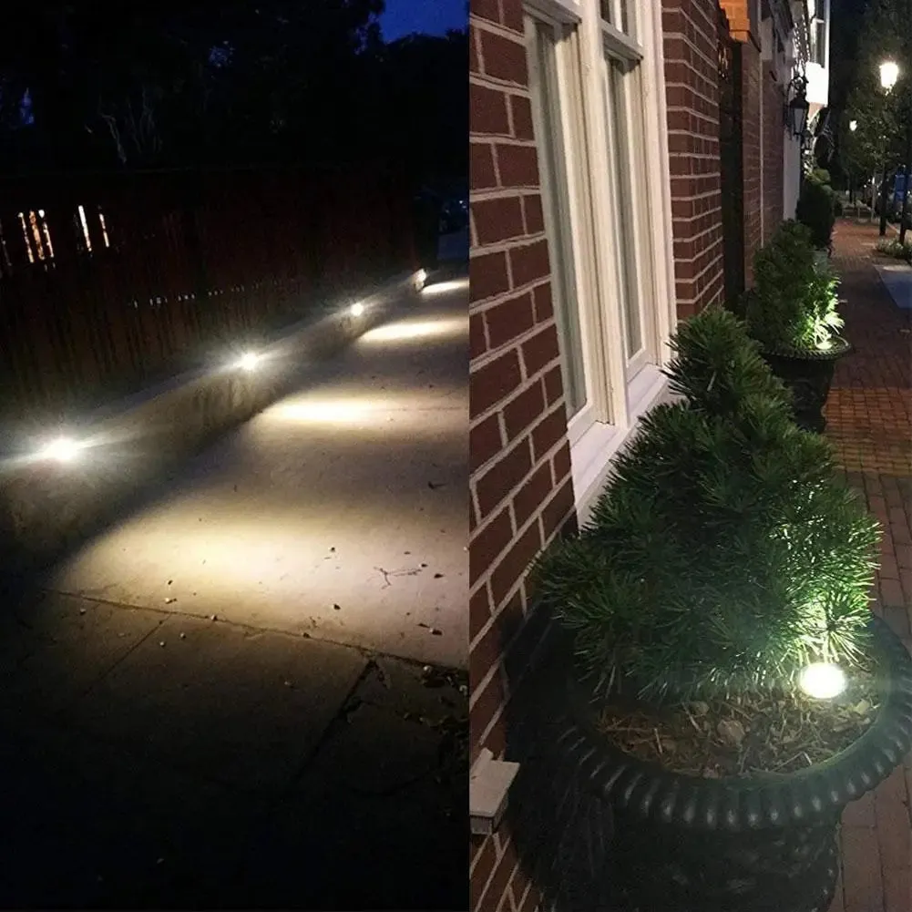 LED Solar Underground Light Waterproof Outdoor Garden Path Spot Recessed Inground Lighting IP44 Solar Light