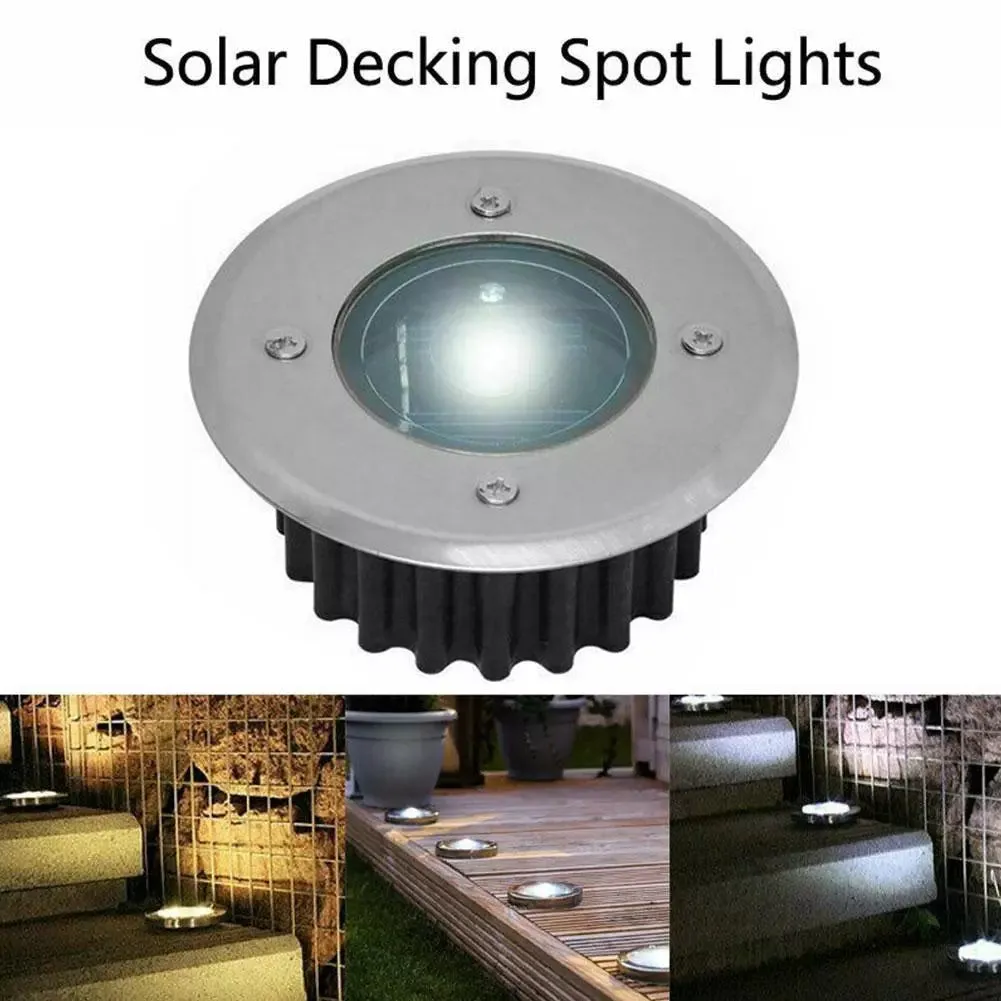 LED Solar Underground Light Waterproof Outdoor Garden Path Spot Recessed Inground Lighting IP44 Solar Light