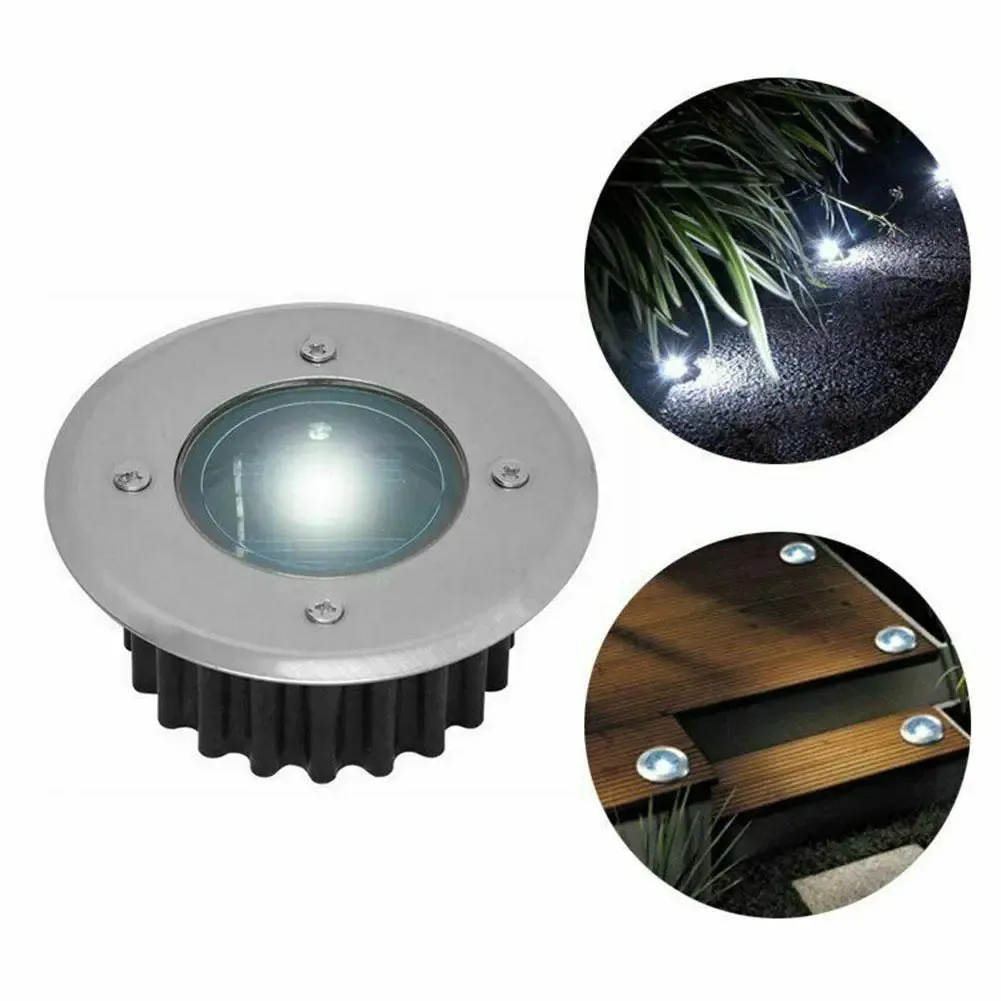 LED Solar Underground Light Waterproof Outdoor Garden Path Spot Recessed Inground Lighting IP44 Solar Light