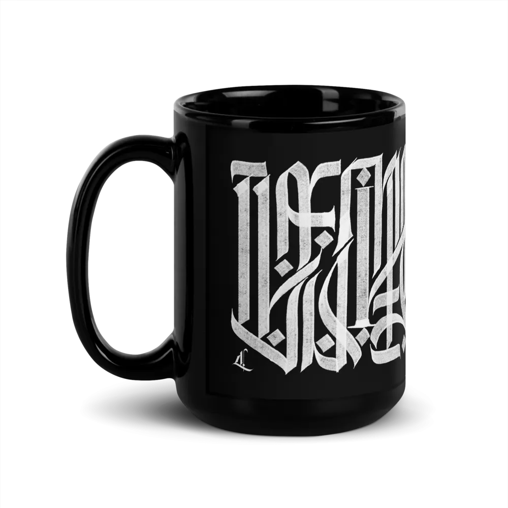 Letterhythm® Inscription Mug  (Black)