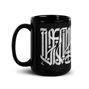 Letterhythm® Inscription Mug  (Black)