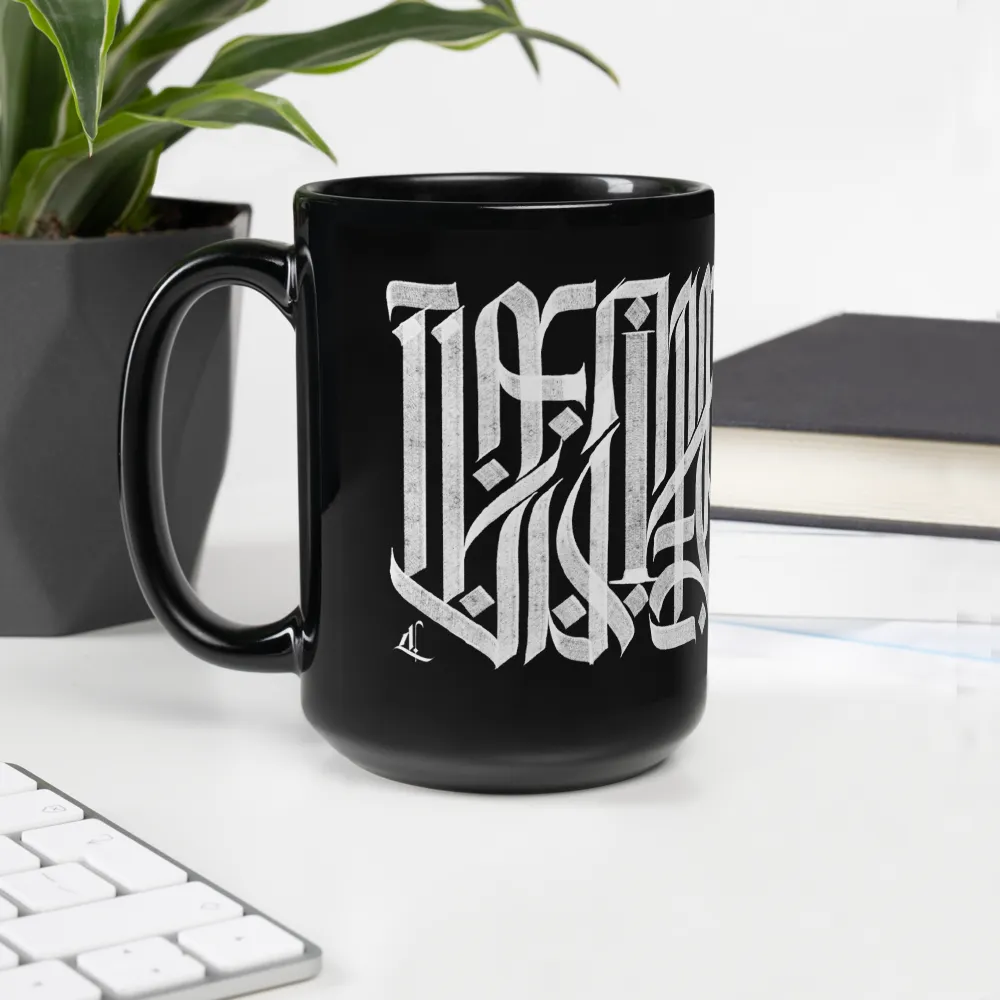 Letterhythm® Inscription Mug  (Black)