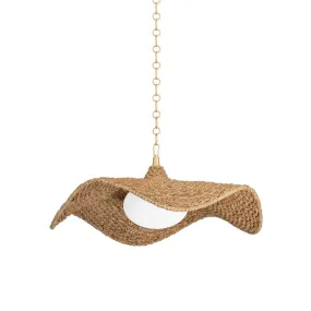 Levene 1-Light Pendant in Vintage Gold Leaf