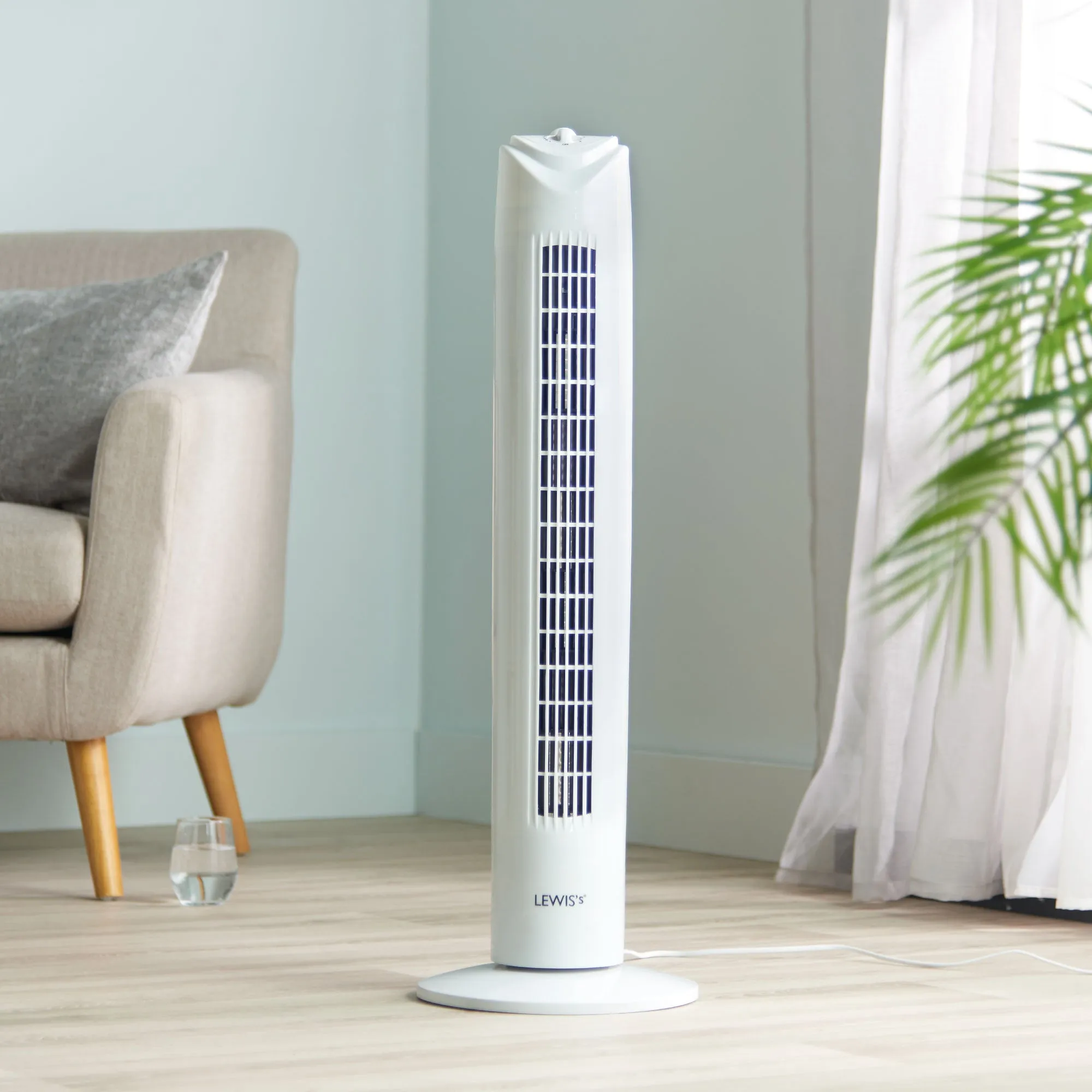 Lewis's 32 Inch Tower Fan - White