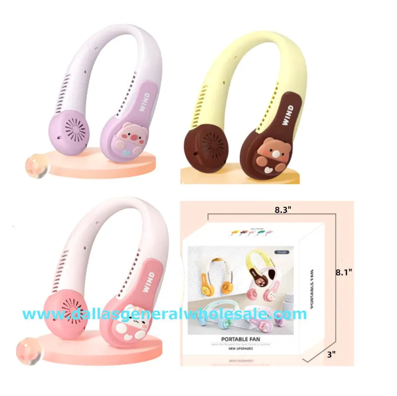 Little Kids Rechargeable Neck Fans Wholesale