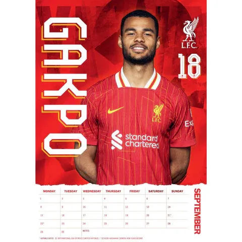 Liverpool 2025 Official Calendar